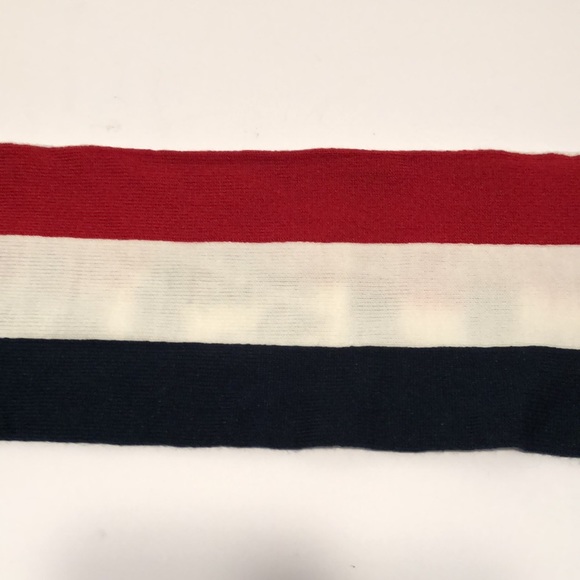 NWT Team USA Olympics Scarf Olympics Apparel Red White Blue Fringe Trim Winter - Picture 6 of 7